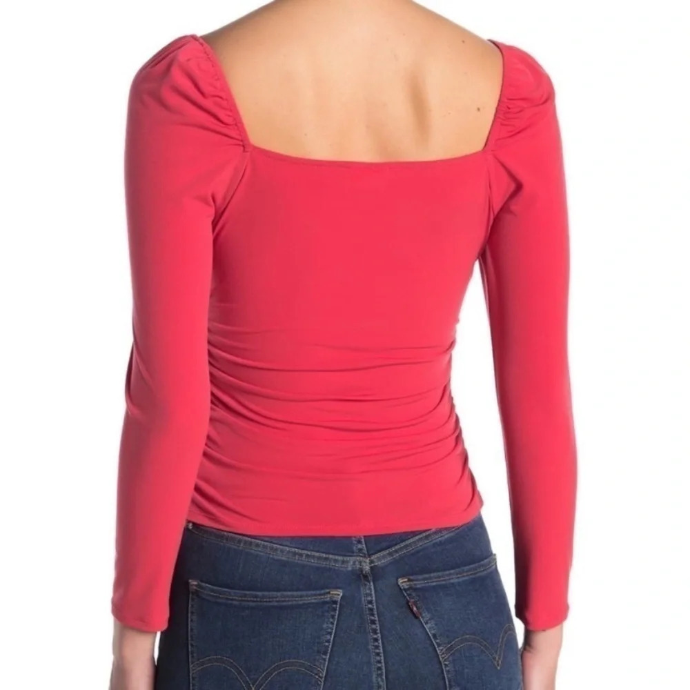 Abound Ruched Square Neck Top - Picture 2 of 2